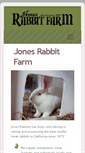 Mobile Screenshot of jonesrabbitfarm.com