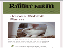 Tablet Screenshot of jonesrabbitfarm.com